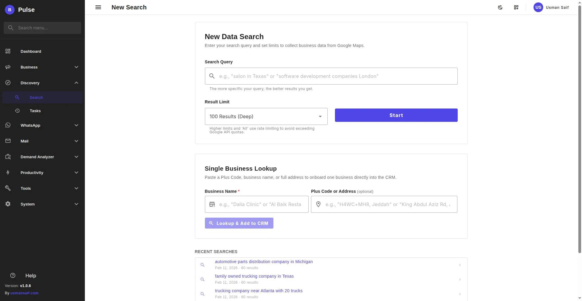 Google Maps Lead Seeder