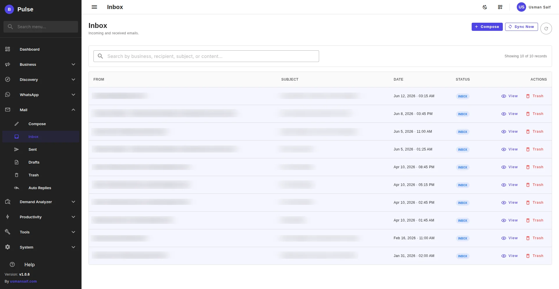 Email Inbox