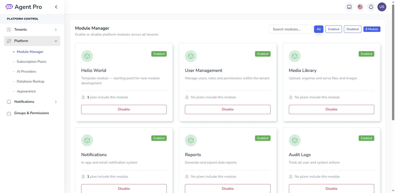 SaaS AI Agent Platform